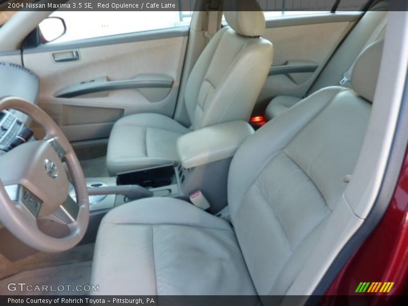 Red Opulence / Cafe Latte 2004 Nissan Maxima 3.5 SE