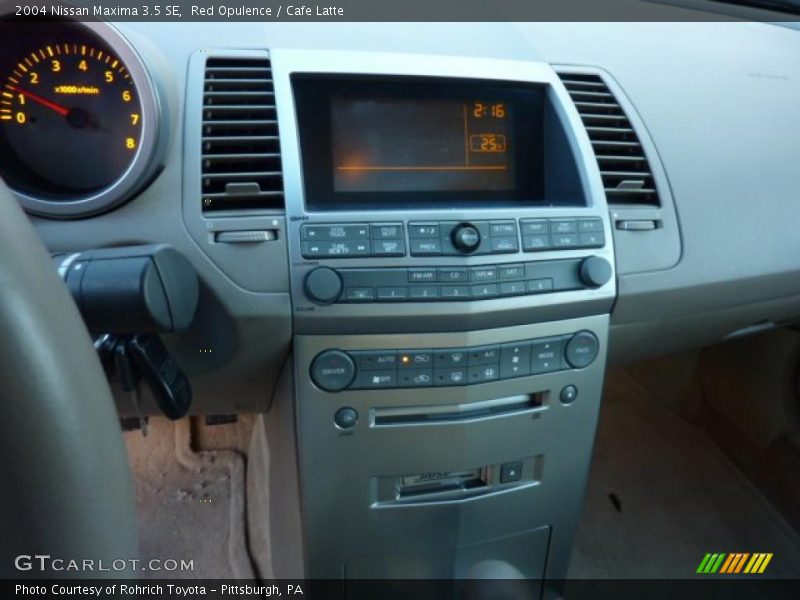 Red Opulence / Cafe Latte 2004 Nissan Maxima 3.5 SE