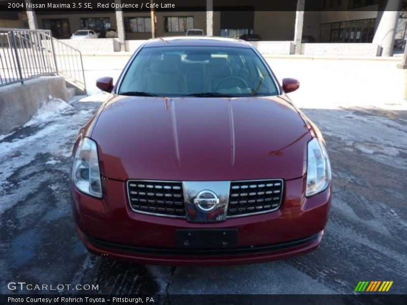 Red Opulence / Cafe Latte 2004 Nissan Maxima 3.5 SE