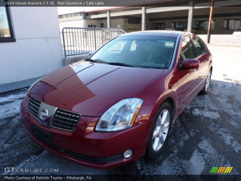 Red Opulence / Cafe Latte 2004 Nissan Maxima 3.5 SE