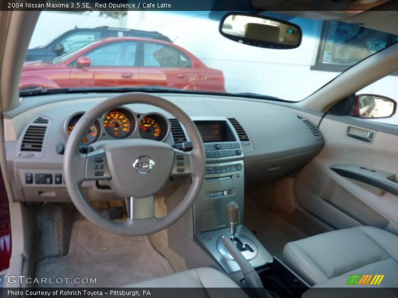Red Opulence / Cafe Latte 2004 Nissan Maxima 3.5 SE