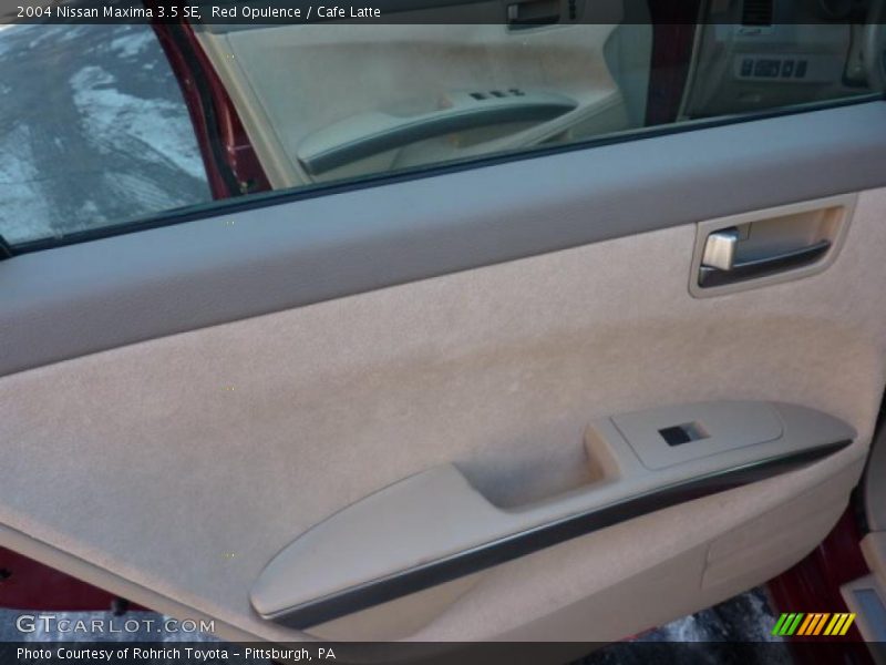 Red Opulence / Cafe Latte 2004 Nissan Maxima 3.5 SE