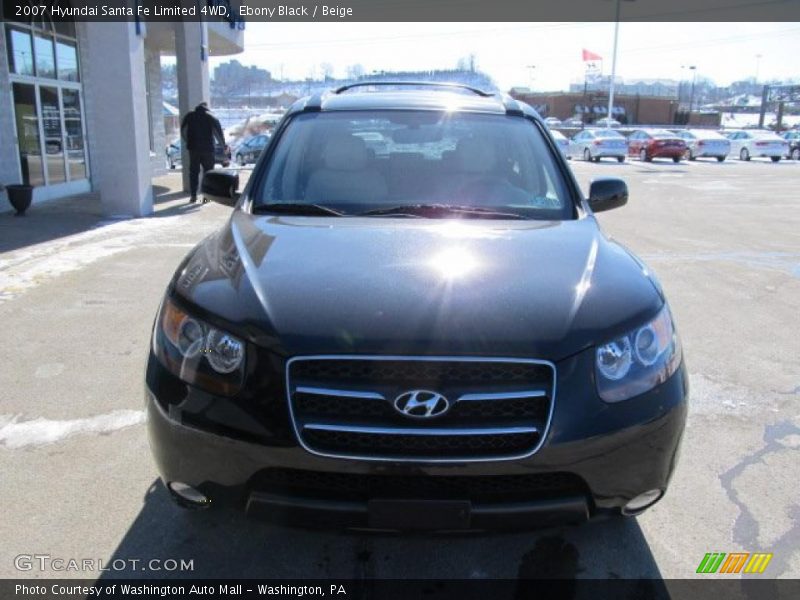 Ebony Black / Beige 2007 Hyundai Santa Fe Limited 4WD