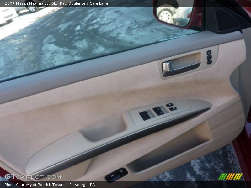 Red Opulence / Cafe Latte 2004 Nissan Maxima 3.5 SE