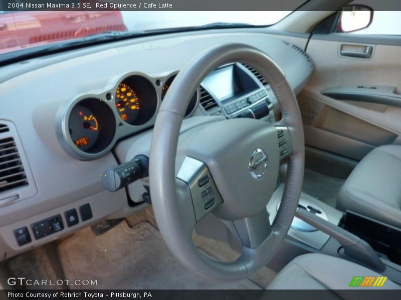 Red Opulence / Cafe Latte 2004 Nissan Maxima 3.5 SE