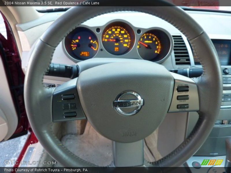Red Opulence / Cafe Latte 2004 Nissan Maxima 3.5 SE