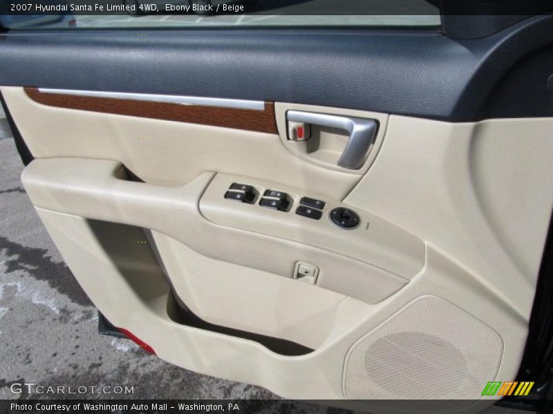 Ebony Black / Beige 2007 Hyundai Santa Fe Limited 4WD