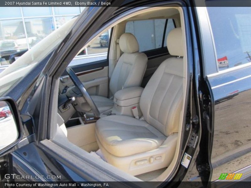 Ebony Black / Beige 2007 Hyundai Santa Fe Limited 4WD
