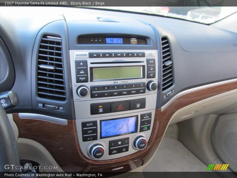 Ebony Black / Beige 2007 Hyundai Santa Fe Limited 4WD