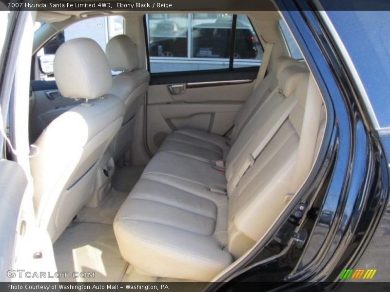 Ebony Black / Beige 2007 Hyundai Santa Fe Limited 4WD