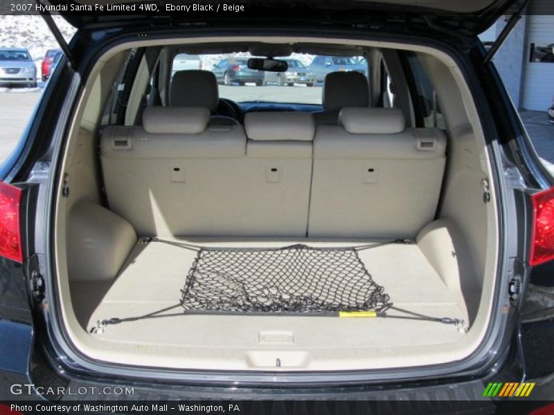 Ebony Black / Beige 2007 Hyundai Santa Fe Limited 4WD