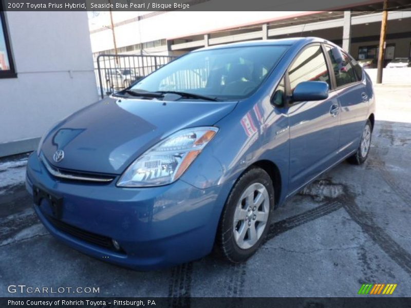 Seaside Blue Pearl / Bisque Beige 2007 Toyota Prius Hybrid