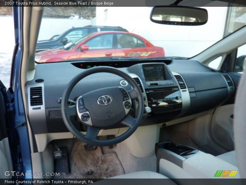 Seaside Blue Pearl / Bisque Beige 2007 Toyota Prius Hybrid
