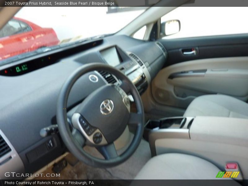 Seaside Blue Pearl / Bisque Beige 2007 Toyota Prius Hybrid