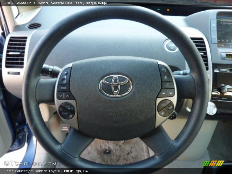 Seaside Blue Pearl / Bisque Beige 2007 Toyota Prius Hybrid