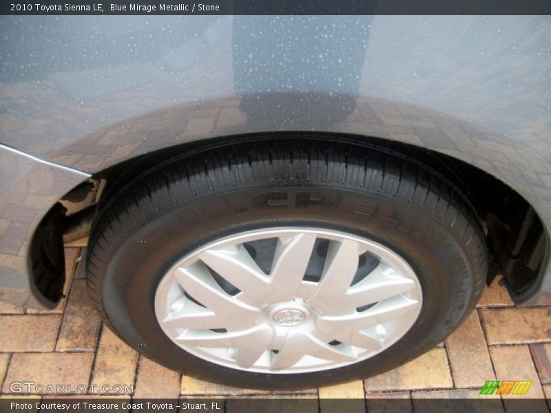Blue Mirage Metallic / Stone 2010 Toyota Sienna LE