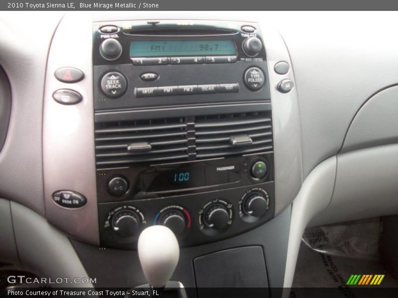 Blue Mirage Metallic / Stone 2010 Toyota Sienna LE