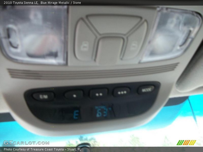 Blue Mirage Metallic / Stone 2010 Toyota Sienna LE