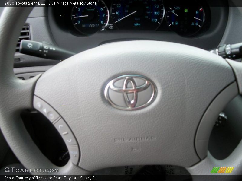 Blue Mirage Metallic / Stone 2010 Toyota Sienna LE