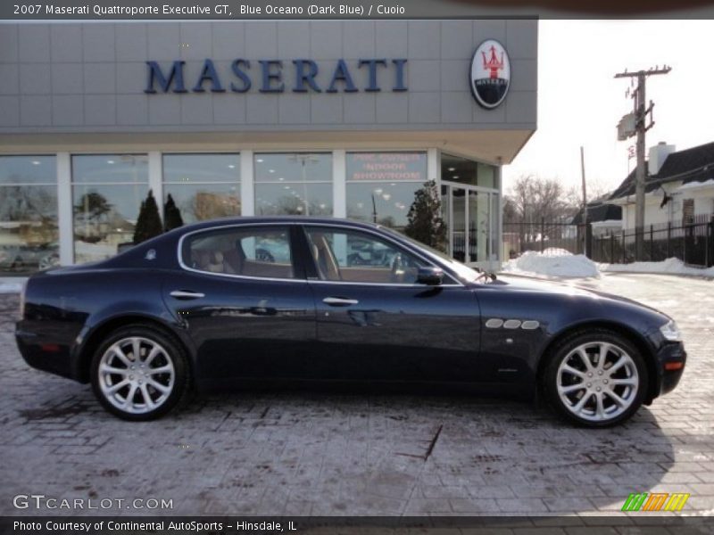 Blue Oceano (Dark Blue) / Cuoio 2007 Maserati Quattroporte Executive GT