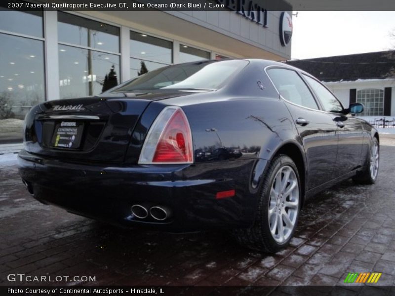 Blue Oceano (Dark Blue) / Cuoio 2007 Maserati Quattroporte Executive GT