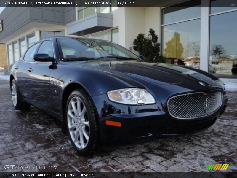 Blue Oceano (Dark Blue) / Cuoio 2007 Maserati Quattroporte Executive GT