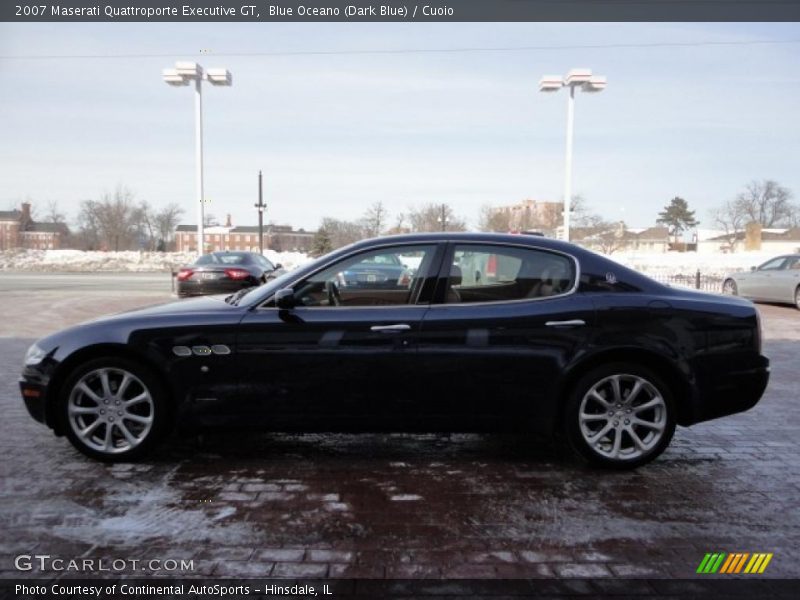 Blue Oceano (Dark Blue) / Cuoio 2007 Maserati Quattroporte Executive GT