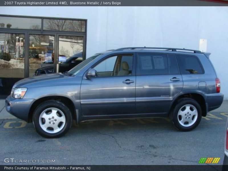 Bluestone Metallic / Ivory Beige 2007 Toyota Highlander Limited 4WD