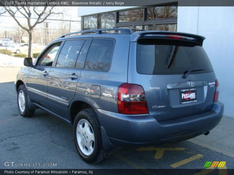 Bluestone Metallic / Ivory Beige 2007 Toyota Highlander Limited 4WD
