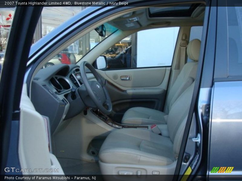 Bluestone Metallic / Ivory Beige 2007 Toyota Highlander Limited 4WD
