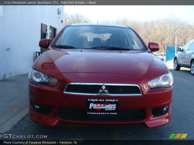 Rally Red Metallic / Black 2010 Mitsubishi Lancer Sportback GTS