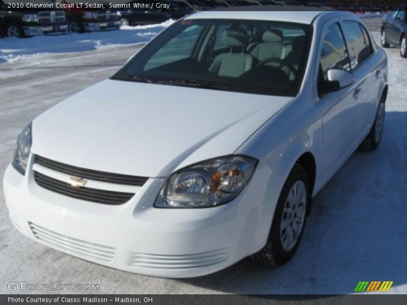 Summit White / Gray 2010 Chevrolet Cobalt LT Sedan