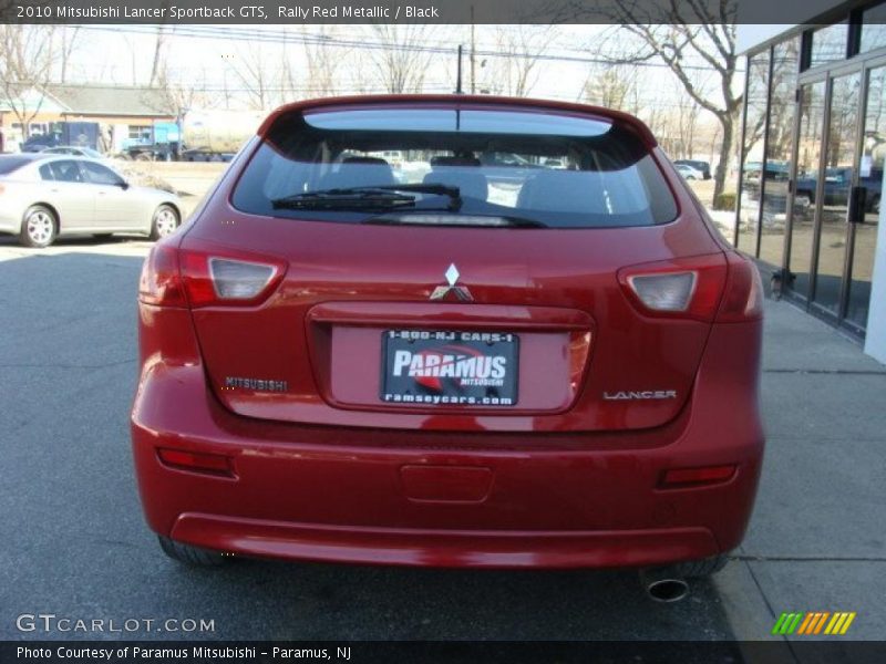 Rally Red Metallic / Black 2010 Mitsubishi Lancer Sportback GTS