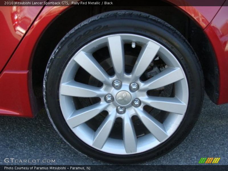 Rally Red Metallic / Black 2010 Mitsubishi Lancer Sportback GTS