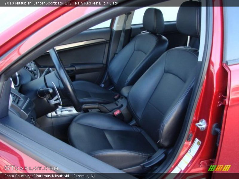Rally Red Metallic / Black 2010 Mitsubishi Lancer Sportback GTS