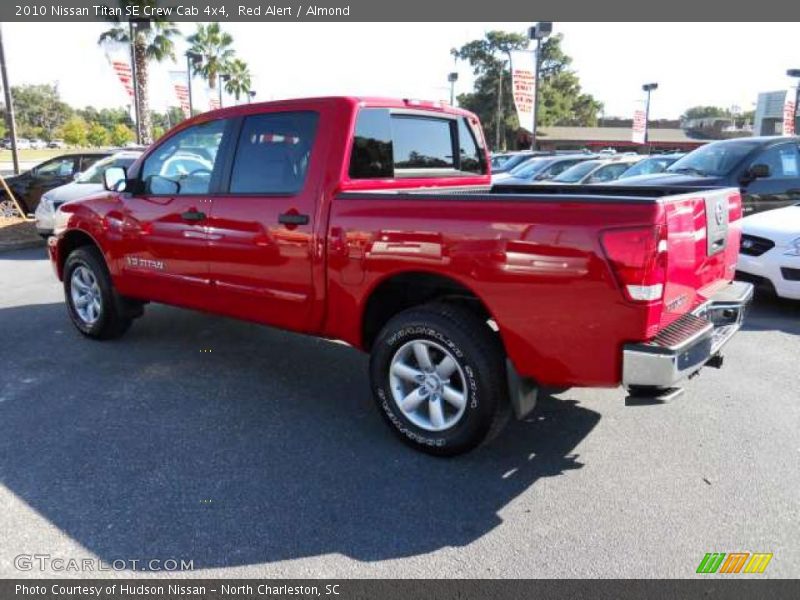 Red Alert / Almond 2010 Nissan Titan SE Crew Cab 4x4