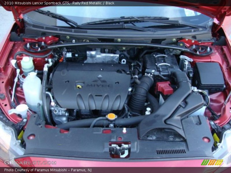 Rally Red Metallic / Black 2010 Mitsubishi Lancer Sportback GTS