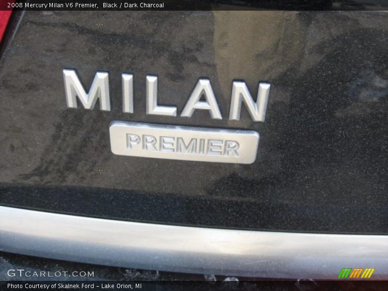 Black / Dark Charcoal 2008 Mercury Milan V6 Premier