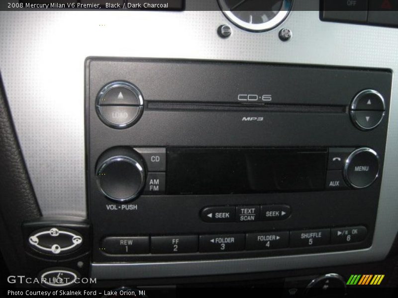 Black / Dark Charcoal 2008 Mercury Milan V6 Premier