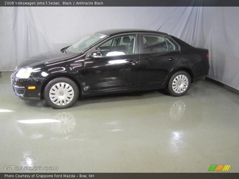 Black / Anthracite Black 2008 Volkswagen Jetta S Sedan