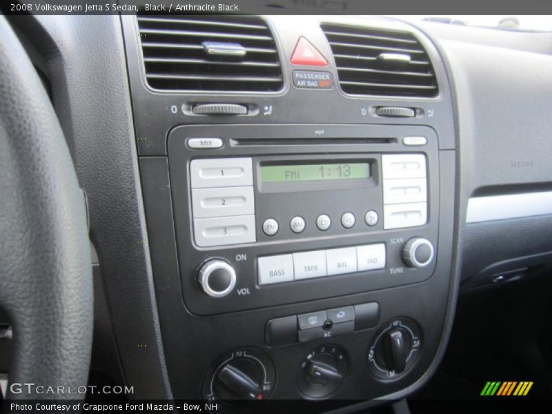 Black / Anthracite Black 2008 Volkswagen Jetta S Sedan