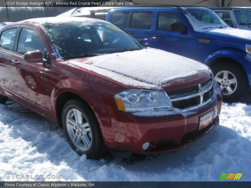 Inferno Red Crystal Pearl / Dark Slate Gray 2010 Dodge Avenger R/T