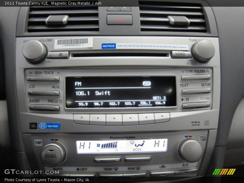Magnetic Gray Metallic / Ash 2011 Toyota Camry XLE