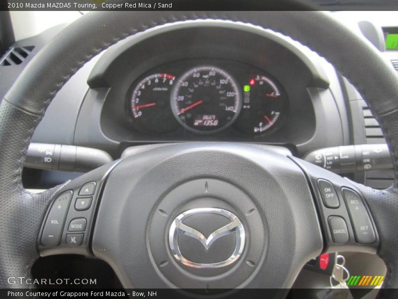 Copper Red Mica / Sand 2010 Mazda MAZDA5 Touring