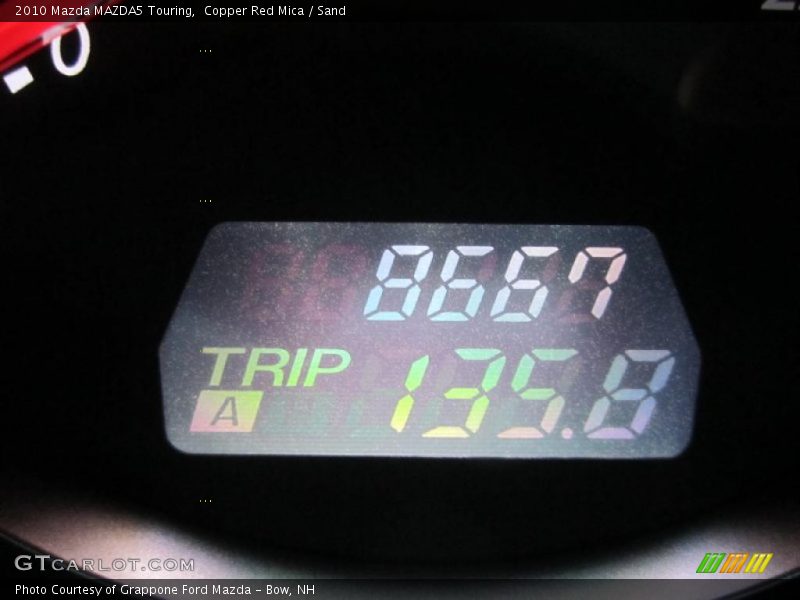 Copper Red Mica / Sand 2010 Mazda MAZDA5 Touring