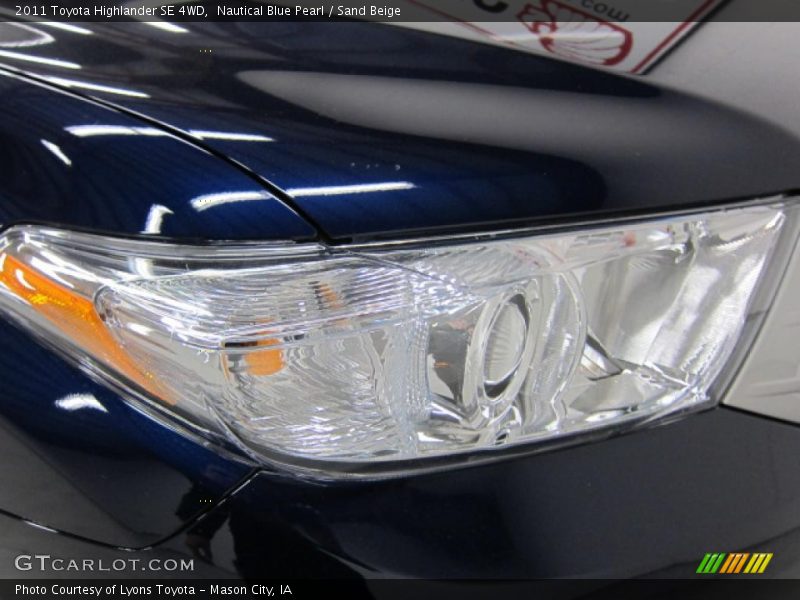 Nautical Blue Pearl / Sand Beige 2011 Toyota Highlander SE 4WD