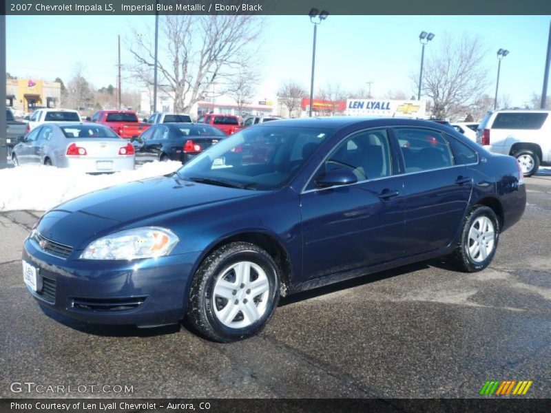 Imperial Blue Metallic / Ebony Black 2007 Chevrolet Impala LS