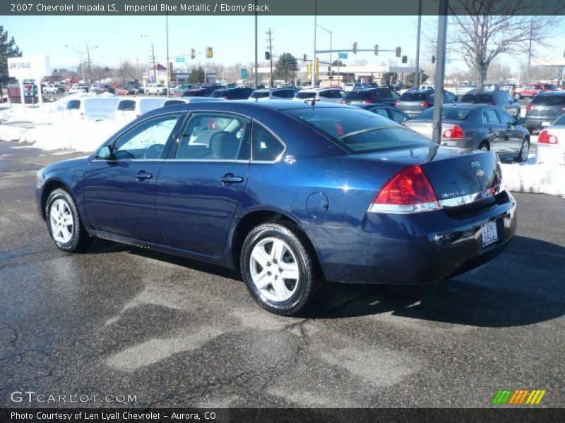 Imperial Blue Metallic / Ebony Black 2007 Chevrolet Impala LS