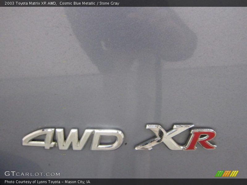  2003 Matrix XR AWD Logo