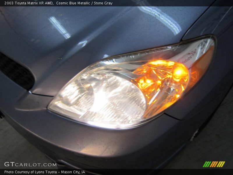 Cosmic Blue Metallic / Stone Gray 2003 Toyota Matrix XR AWD
